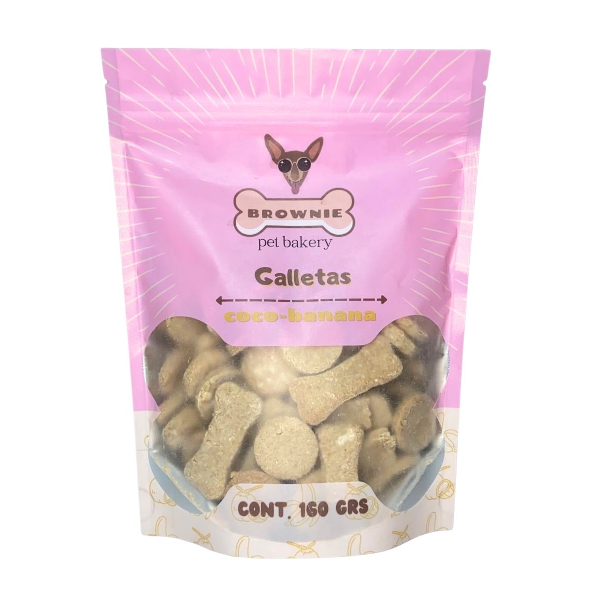 Galletas sabor coco-banana 160 gr