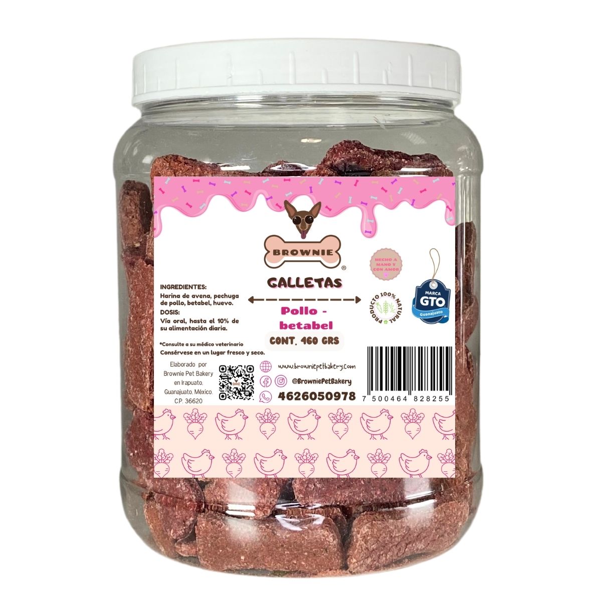 Galletas sabor pollo-betabel 460 gr