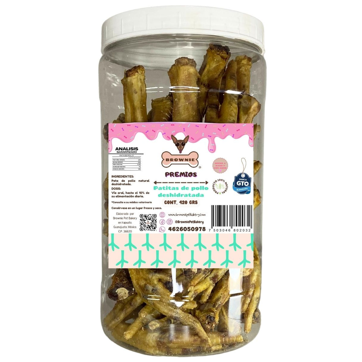 Patitas de Pollo Deshidratadas para Perros