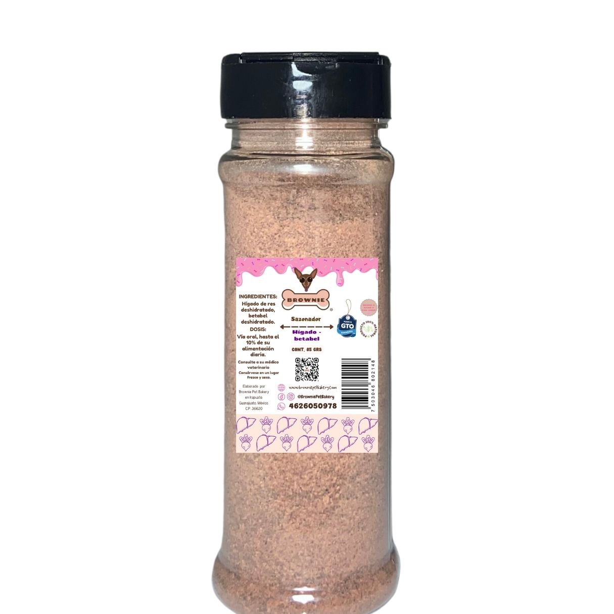 Sabroseador para croquetas de perro sabor hígado-betabel 85 gr