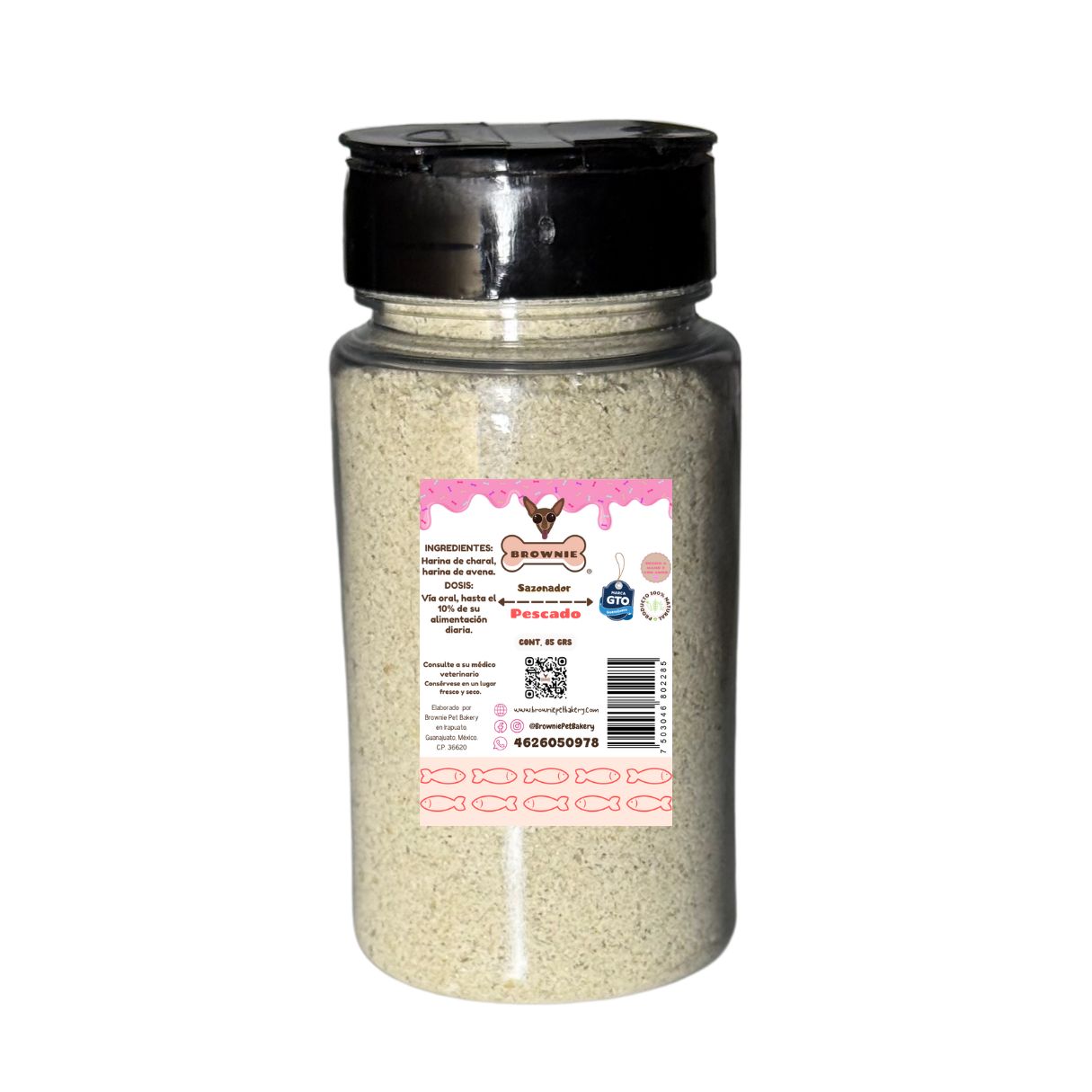 Sabroseador para croquetas de perro sabor pescado 85 gr