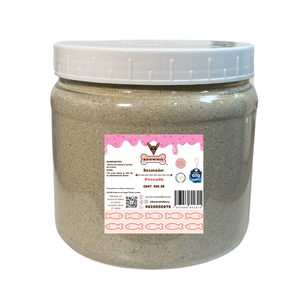 Sabroseador para croquetas de perro sabor pescado 500 gr