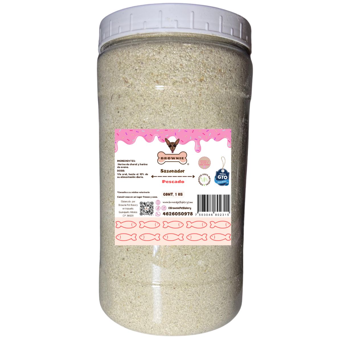Sabroseador para croquetas de perro sabor pescado 1 kg
