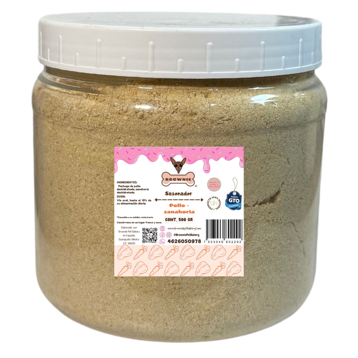 Sabroseador para croquetas de perro sabor pollo-zanahoria 500 gr