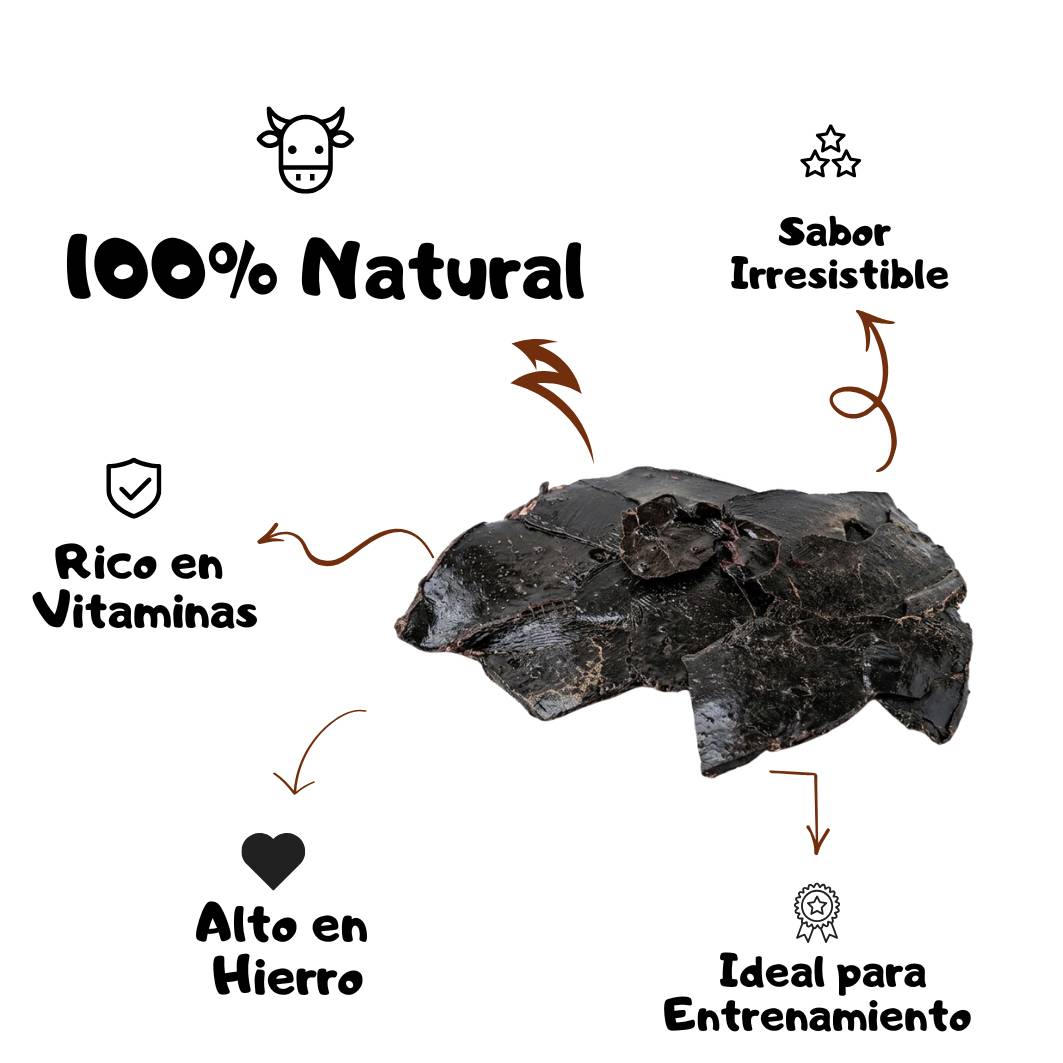 Hígado de Res Deshidratado Premium para Perros | Snack 100% Natural Alto en Hierro | Brownie