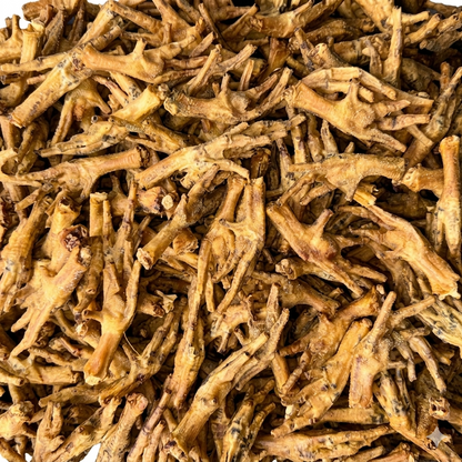 Patitas de Pollo Deshidratadas Premium para Perros | Snack Natural con Colágeno para Articulaciones | Brownie
