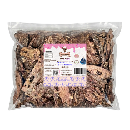 Pulmón de Res Deshidratado para Perros y Gatos | Premio Suave Ideal para Entrenamiento | Brownie
