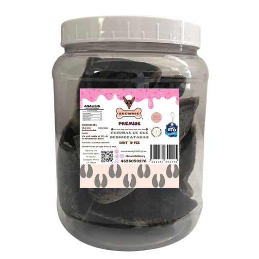 Pezuña de res deshidratada 10 piezas