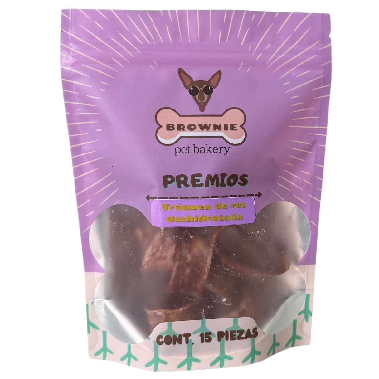 2 bolsas de proteínas deshidratada + sabroseador + pezuña