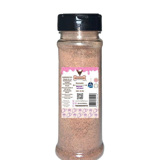 Sabroseador para croquetas de perro sabor hígado-betabel 85 gr