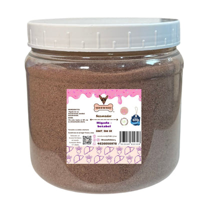 Sabroseador para croquetas de perro sabor hígado-betabel 500 gr