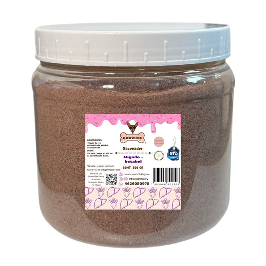 Sabroseador para croquetas de perro sabor hígado-betabel 500 gr