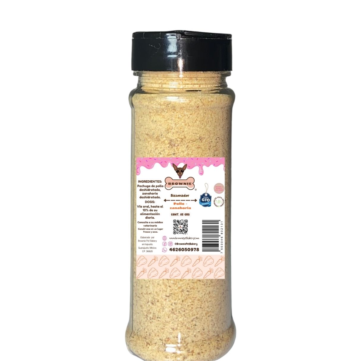2 bolsas de proteínas deshidratada + sabroseador + pezuña